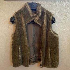 Ann Taylor Loft Fur Vest